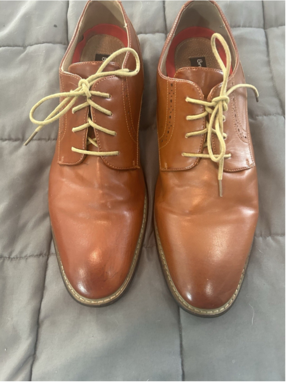 Bruno Marc Men's Leather Lined Dress Lace-Up Oxfords Shoes, Size 14, VGUC